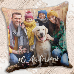 Coussin Photo de famille personnalisée Noël moderne person