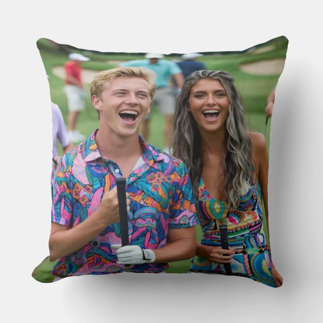 Coussin Photo de golf personnaliser (Recto)