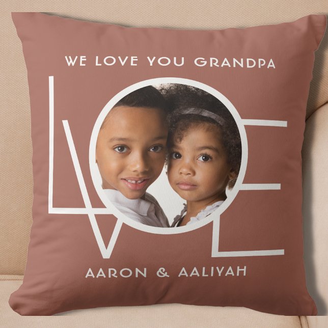 Coussin Photo de grand-père (Créateur téléchargé)