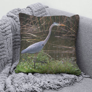 Coussin Photo de Great Blue Heron Florida