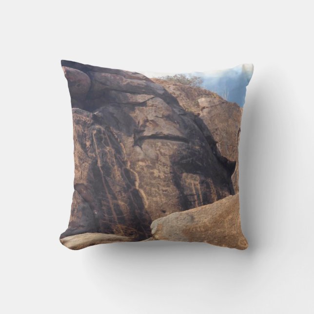 Coussin Photo de hiéroglyphes du Sud-Ouest conçu (Recto)