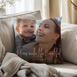 Coussin Photo de la belle vie de maman