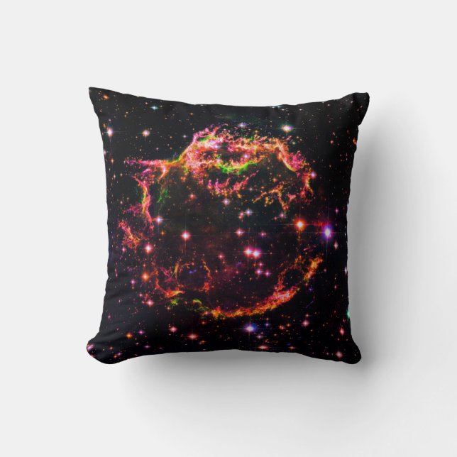 Coussin Photo de l'espace du rémanent de supernova de la n (Recto)