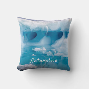 Coussin Photo de l'iceberg Antarctique avec texte