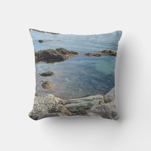 Coussin Photo de Low Tide Translucide Océan Atlantique