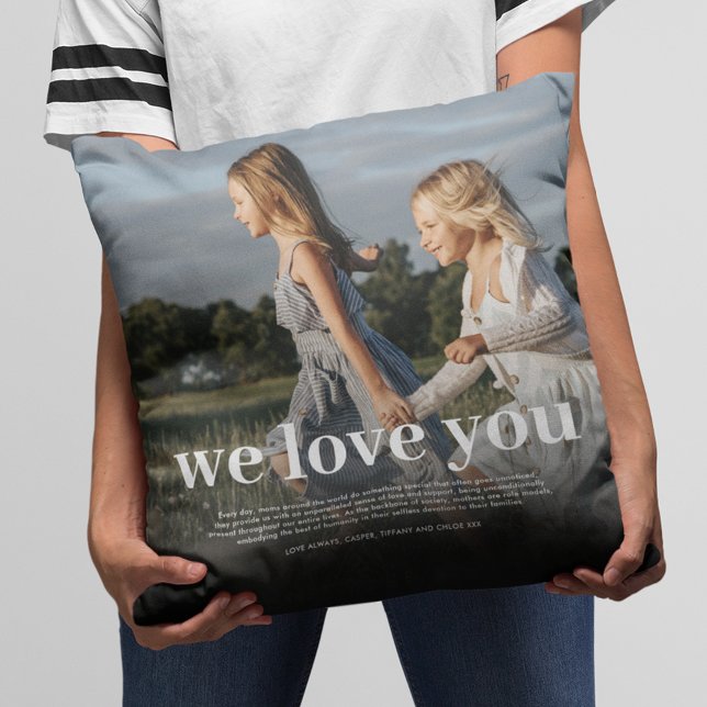 Coussin Photo de Maman personnalisée (Créateur téléchargé)
