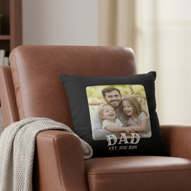 Coussin Photo de papa établie (Créateur téléchargé)