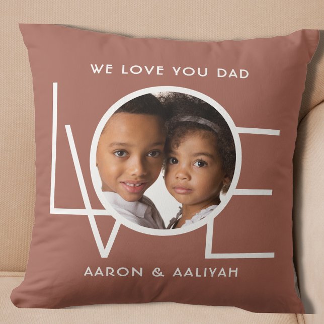 Coussin Photo de Papa Personnalisé (Créateur téléchargé)