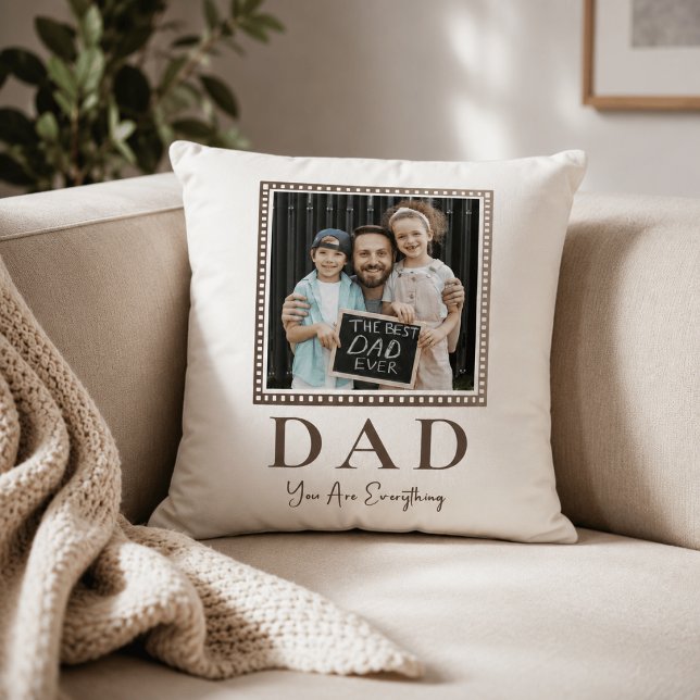 Coussin Photo de papa personnalisé moderne (Créateur téléchargé)