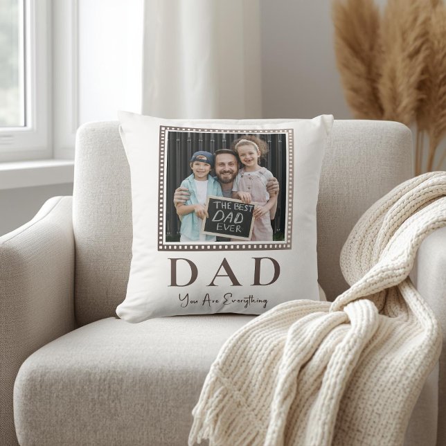 Coussin Photo de papa personnalisé moderne (Créateur téléchargé)