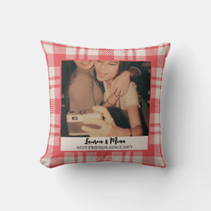 Coussin Photo de plaid BFF moderne Amitié Meilleure amie