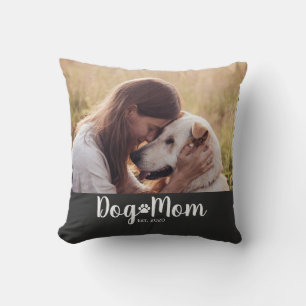 Coussin Photo de script de maman de chien établie