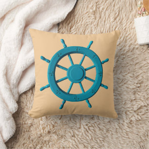 Coussin Photo d'image de volant de direction de bateau alt