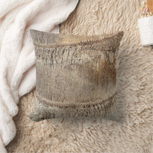 Coussin Photo d'image rapprochée de la texture du tronc de