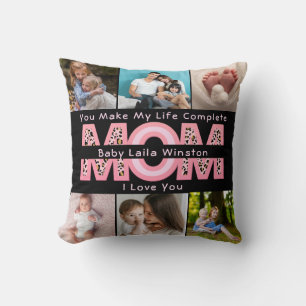 Coussin Photo du bébé moderne   You Make My Life Complete 