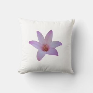 Coussin Photo d'un délicat lys rose sur un