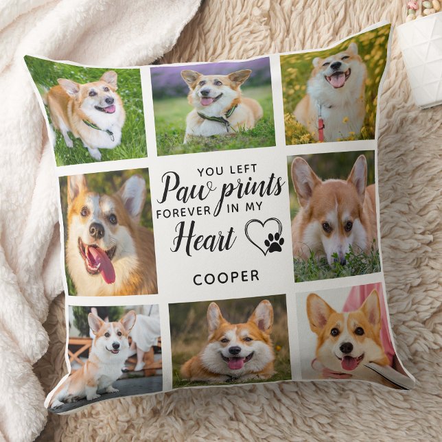 Coussin Photo Empreintes de pattes personnalisés de Pet Me (Créateur téléchargé)
