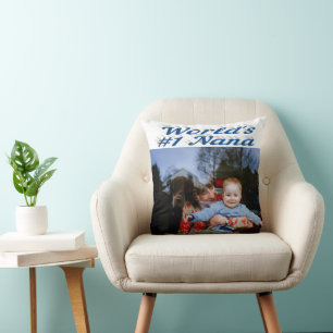 Coussin Photo en bleu de la mer de Nana