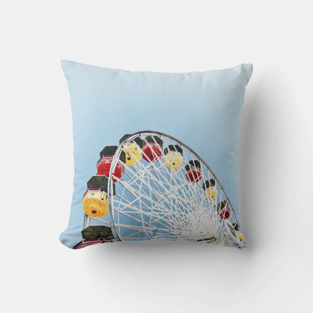 Coussin Photo en grand angle de la roue blanche Ferris dan (Recto)