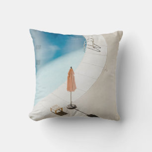Coussin Photo en grand angle d'un parapluie brun
