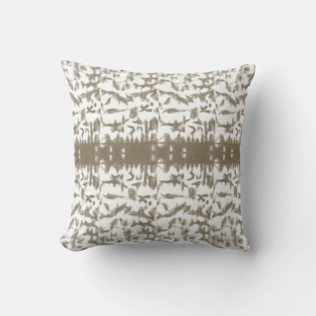 Coussin photo en noir et blanc d'un motif (Recto)