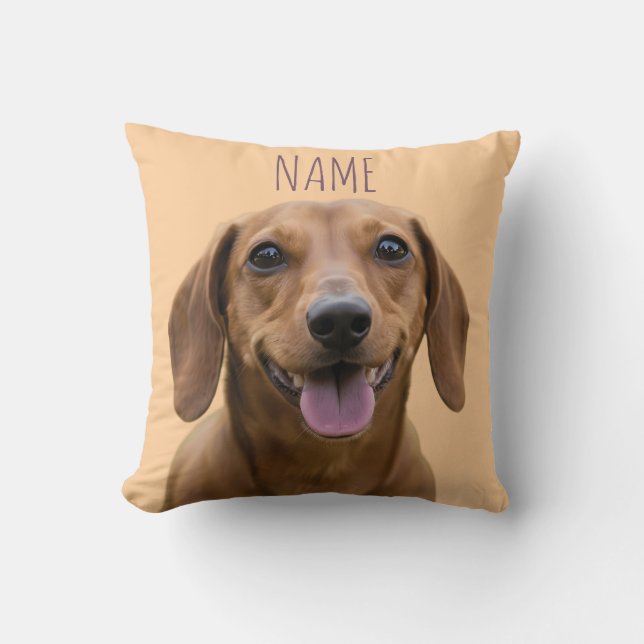 Coussin Photo et nom de compagnie personnalisés (Recto)