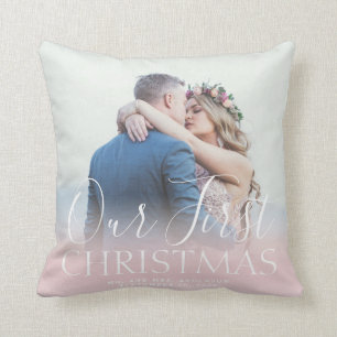 Coussin Photo faite sur commande nos premières vacances de
