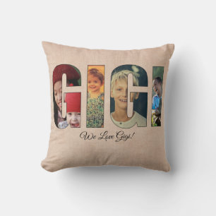 Coussin photo GIGI, Ajouter des images, Message su