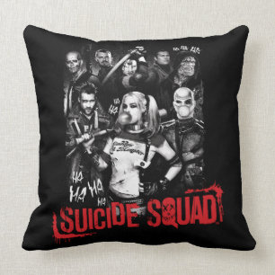 Coussin Photo grunge de groupe du peloton   de suicide