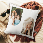 Coussin Photo Keepsaké Arches<br><div class="desc">Créez un cadeau personnalisé pour un être cher, en particulier un grand-parent. Personnaliser avec deux photos en arcs et message sur le dos.</div>