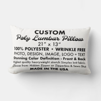 Coussin photo Lumber personnalisé avec Zipper