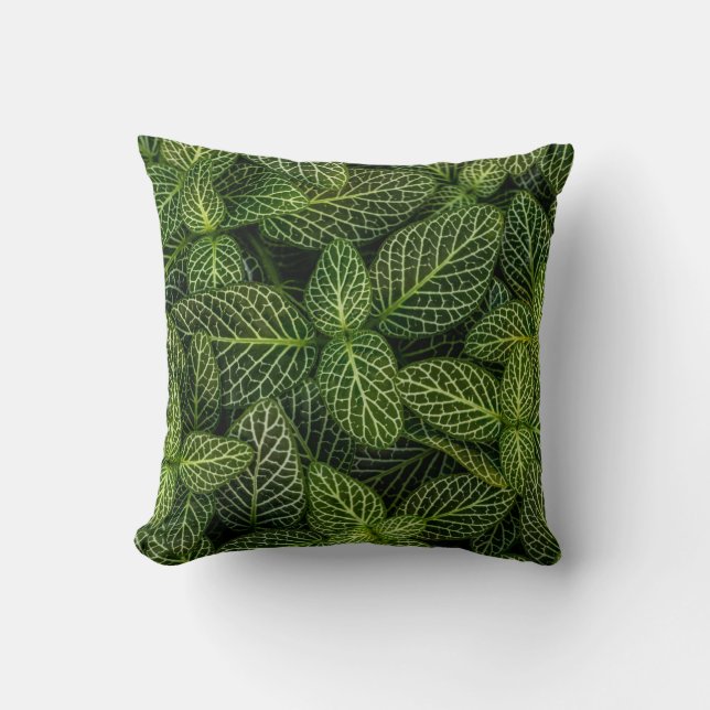 COUSSIN PHOTO MACRO DE PLANTES VERTS (Recto)