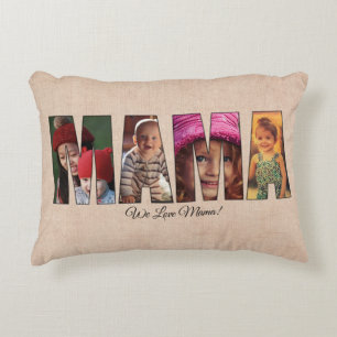 Coussin photo MAMA Ajouter des images, Nom du mess
