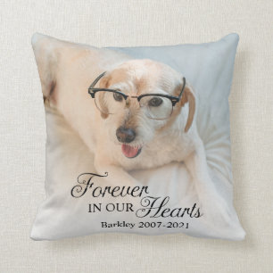 Coussin Photo Memorial Dog Pour Toujours Dans Nos Coeurs
