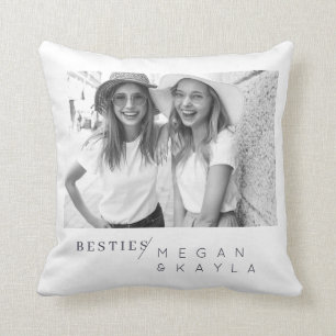 Coussin Photo minimaliste moderne des meilleurs amis BFF