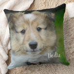 Coussin Photo moderne Animaux Personnalisés Famille Amoure<br><div class="desc">Présentant notre coussin moderne et simple et personnalisé, parfait pour présenter votre animal de compagnie bien-aimé d'une manière unique. Avec l’option d’ajouter le nom de votre animal de compagnie, ce coussin est un grand cadeau pour la famille, les amis et même les grands-parents. La coussin dispose d'une photo de haute...</div>