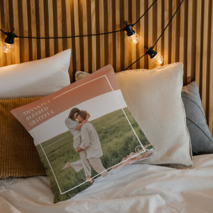 Coussin Photo moderne de Family   Thankful