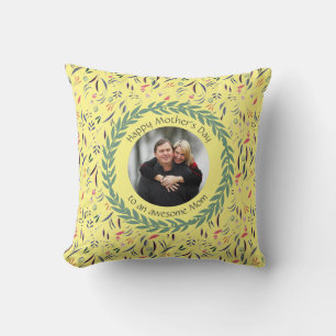 Coussin Photo MOM Florale Jaune