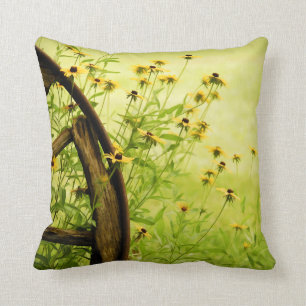 Coussin Photo Noir-Eyed de Susan et de roues