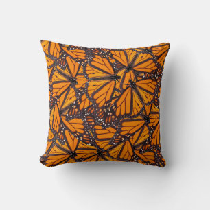 Coussin Photo Papillons Monarques réalistes