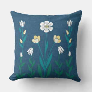 Coussin Photo Parfait Jardin bleu marine