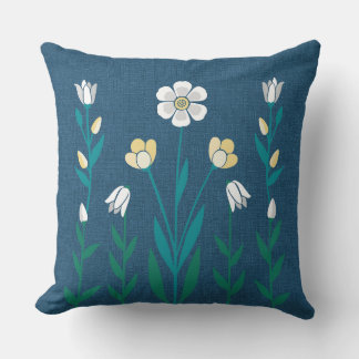 Coussin Photo Parfait Jardin bleu marine