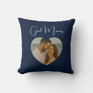Coussin photo personnalisé Good Morning & Good Nig