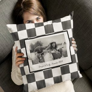 Coussin Photo personnalisé noir et blanc