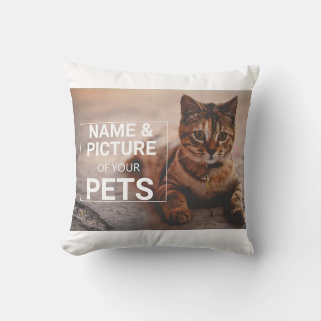 Coussin photo personnalisé pour animaux de compagn (Recto)