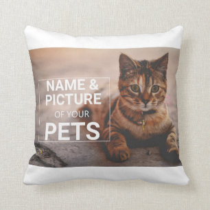 Coussin photo personnalisé pour animaux de compagn