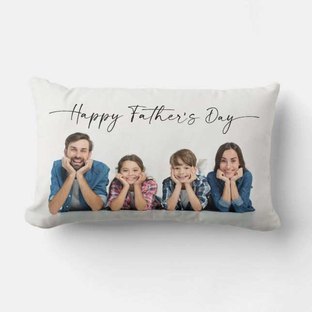 Coussin photo personnalisé pour Fête des pères (Recto)