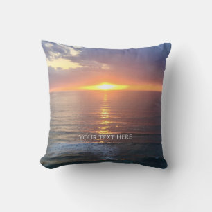 Coussin Photo personnalisée avec texte personnalisé