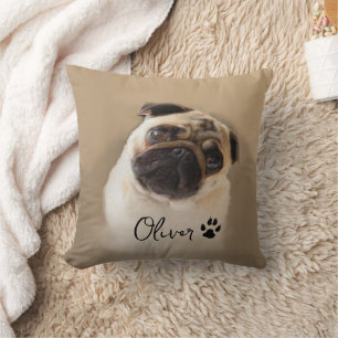 Coussin Photo personnalisée Carlin Dog Photo