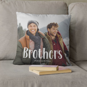 Coussin Photo personnalisée de BROTHERS mignon cadeau Brot